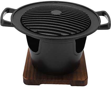 ZJchao Grillades à Charbon de Bois, Gril Barbecue avec Structure Compacte Haute Performance Mini-Gril pour Le Camping Extérieur