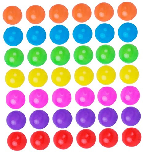 HOMOBABE Bolas De Océano De Plástico para Niños, Tamaño Mediano, Colorido, 100 Piezas, Piscina De Balones Educativa, Juego Infantil para Parque De Atracciones y Área De Juegos