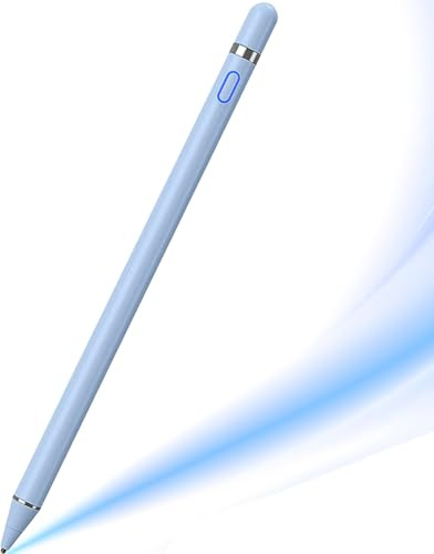 Active Stylus Pen für alle Touchscreens, 1,5 mm Feinspitze Tablet Stift kompatibel mit i-Pad/iPhone/Nintendo Switch/Samsung/Handy (Blau)