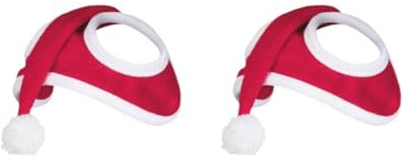 2 x Weihnachtsmütze, Kopfbedeckung, Pferd, Weihnachtsmannmütze, Viehzucht, Weihnachten
