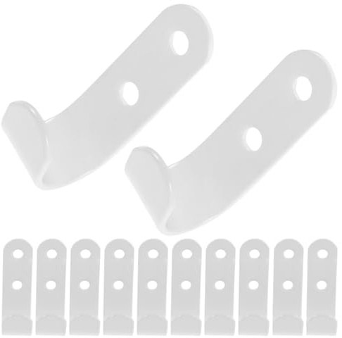 Healvian Crochets de Remorque Robustes Blancs 50X13X25 MM – Lot de 40 set de Pièces Vis et Chevilles – Fixations Solides pour Bâche de Benne Mobile Clips de Bâche Résistants pour Camping