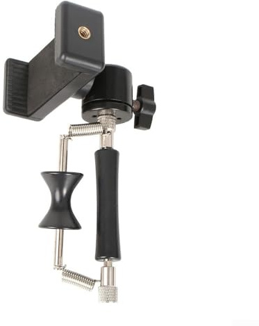 Capotasto e supporto per telefono, clip regolabile in acciaio per visualizzazione e apprendimento a mani libere su chitarra acustica o elettrica