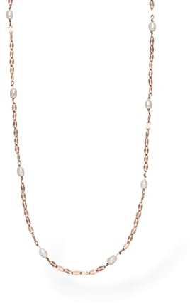 Purelei Delicate Pearl Kette für Damen, Edelstahl Kette mit Süßwasserperlen, feine Perlenkette mit verstellbarer Länge