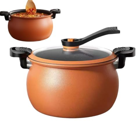 Olla A Presión Accesorio Multifuncional De Cocina Con Recubrimiento | Olla de Presión Grande Para Cocinar Arroz, Hornear Legumbres En Hogar Y