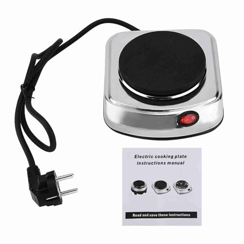 500W Mini-Herd, kleine Herdplatte für Kaffee Tee, Campingkocher, Kochplatte für Küche, Büro oder Camping, EU Plug 220-240V