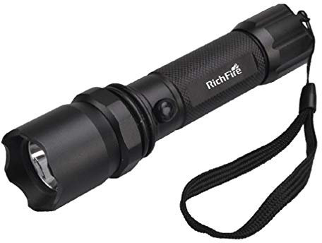 SXFJF Llevó La Antorcha, Linterna Recargable Handheld Potentes Portátil Linterna 250 Lúmenes Linterna LED 18650 Impermeable, para Camping, Excursiones, Emergencias Auto