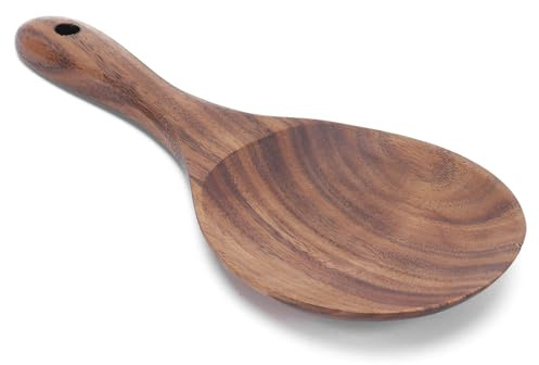 Pagaie de Riz Cuillère de Service en Bois Cuillère à Riz Ustensiles de Cuisine Vaisselle