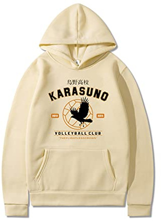 Cartoon Haikyuu Herren Hoodies Lustige japanische Anime Streetwear Harajuku Karasuno High School Grafik Sweatshirts Männer Frauen Tops