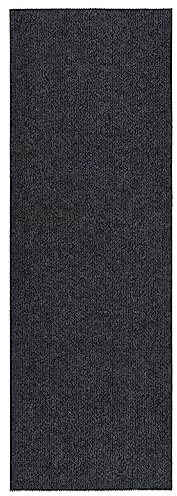 vidaXL Schmutzfangläufer Gel-Rückseite Sauberlaufmatte Schmutzfangmatte Fußmatte Teppich Läufer Schmutzmatte Teppichläufer 100x300cm Anthrazit