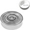 Coppapasta Tondi Acciaio Inox con Scatola Rotonda,Formine Biscotti,12 pezzi