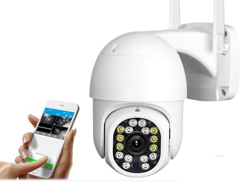 Generico TELECAMERA WIFI IP MINI SPEED DOME DA ESTERNO IP66 2 MPX 1080P REGISTRA SU SD CARD