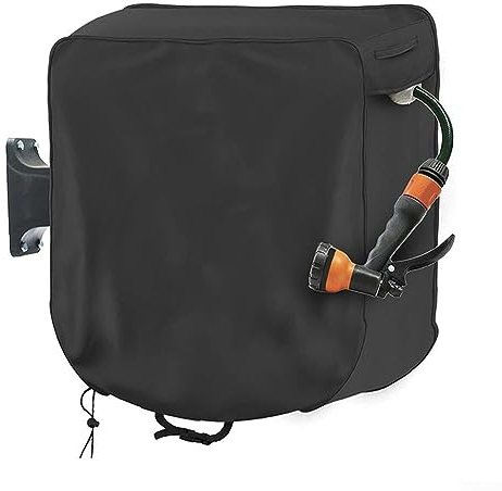 60 * 45 * 60cmcm - Wall Mounted Water Hose Reel Protective Cover, for Your Garden Hose and Reel Square Hose Reel Cover,1,420D