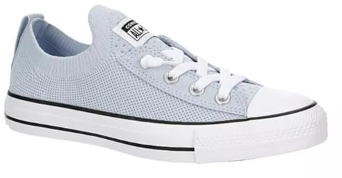 Converse Unisex Chuck Taylor All Star Shoreline Knit Sneaker - Lace up Closure Style - Light Blue White, White, 6 Women/4 Men