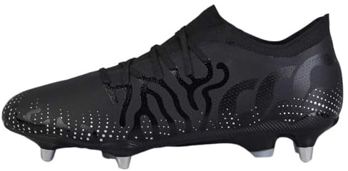 Canterbury Speed Infinite Pro, Botas Unisex Adulto, Negro/Metálico Plateado, 47 EU