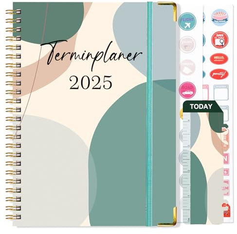 NADSSJL Kalender 2026 - Terminplaner 2026 von Januar 2026 bis Dezember 2026, A5 Wochenplaner 2026 mit Elastischer Verschluss, Stifttasche und Lesezeichen, 21.5 x 15 cm