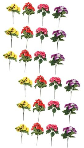 QUMIIRITY STK künstliche künstliche blüten Artificial blumenvasen Stiefmütterchenblume aus Seidenstoff Lavendel Pflanzen DIY falsche Pflanze Hochzeits-Layout- Seidentuch