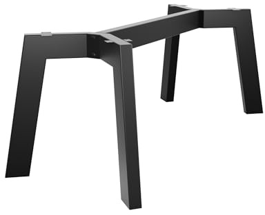 MetaloPro Gambe Tavolo Metallo Acciaio Nero – Struttura Robusta Scrivania Esstisch Tavolino Design Industriale 160x80x72 cm