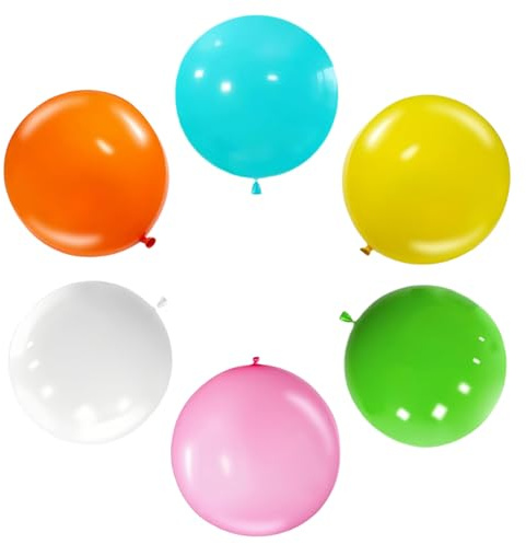 FENGCHUANG 6 stycken jätteballong, 36 tum stora latexballonger för födelsedag, baby dop, semester, dop, bröllop, dekorationer