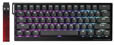 Madlions MAD 60 HE - Wooting Killer | Magnetische/mechanische Gaming-Tastatur 60% | 8000Hz Polling Rate | RT-Latenz / Reset Ultra Esport| 16,5M RGB | Web Driver | Magnetic Switch | US Layout QWERTY
