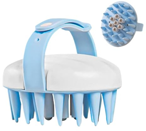 Scalp Massager Shampoo Brush, Hair Scalp Scrubber, Portable Silicone Head Massager, Soft Bristles For Gentle Cleansing, Ideal For Men And Women In Shower Or Travel