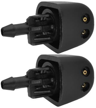 MEXWLOP 2X Scheibenwaschdüsen vorne Wasserdüsen Spray 93160047 7700823915, for Renault, Trafic II X83, for Opel, for Vauxhall, Vivaro Primastar Auto-Scheibenwaschdüse