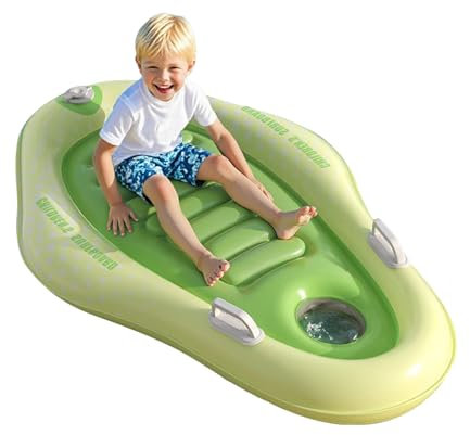 Aufblasbares Surfboard | Schwimmbecken Luftmatratze Mit Griffen | Tragbare Dicke Liege Ergonomisches Design Für Mädchen Kinder Outdoor Sonnendeck Badeausflug