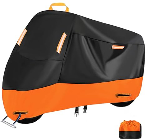 Motorrad Abdeckplane für Yamaha XT 1200 Z Super Tenere 1200 XT1200Z XT1200ZE, Wasserdicht Outdoor Motorradabdeckung Motorrad Schutzhülle Motorrad Garage Zubehör,A