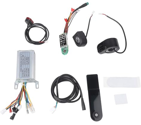 UTTASU 36V 350W Controller für E-Scooter Set mit Dashboard, Beschleuniger, LED-Anzeige, Festgeschwindigkeit, Bremsenergierückgewinnung, Kompatibel mit Elektroroller