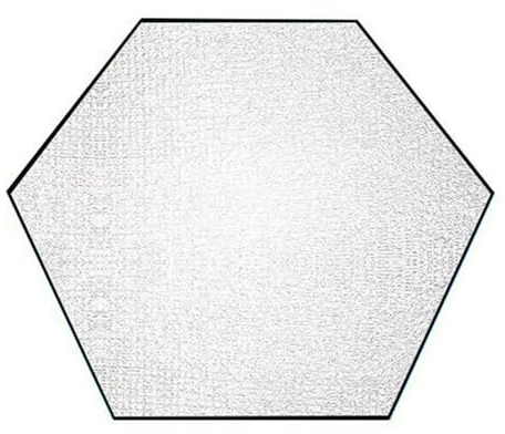 Bärbar campingmatta i aluminium, Hexagonal tältmatta Bärbar aluminiumfolie Flera storlekar