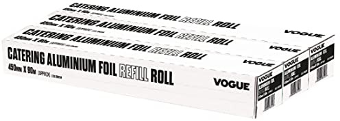 Foil Refill for Vogue Wrap450 Dispenser (Pack 3) | Commercial-grade cling film roll preserves catering fresh food and protects dishes in professional busy kitchens.