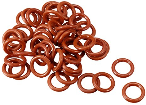 sourcing map Juntas Tóricas De Silicona Vmq Anillos De Estanqueidad Junta De Estanqueidad Roja 12mmx2mm