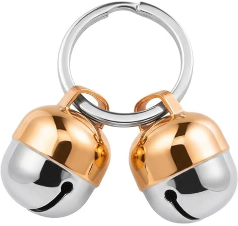 Beau's Bells 2 extra laute Katzen- und Hundeglöckchen | Haustier-Tracker | Schützt Vögel und Wildtiere | Handgefertigt aus Kupfer (Mittel)