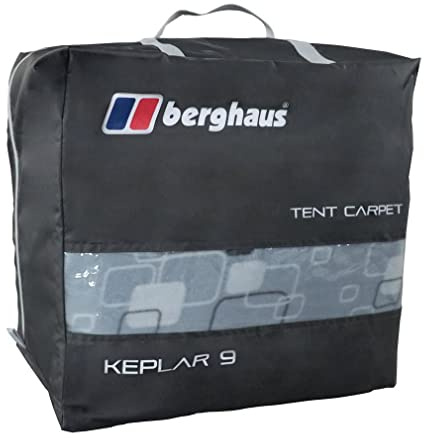 Berghaus Tent Carpet with Foam Midlayer, Soft Fleece Upper & Waterproof Base, Lightweight & Insulating Protection with Carry Bag, Camping Equipment, Grey