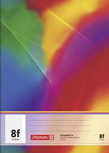 Brunnen Schulheft A4 Lin. 8f, 16 Blatt