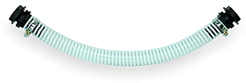 GASMIS Conector de barril de lluvia de 3/4 pulgadas, rebosadero de barril de lluvia, conexión 3/4, manguera interior de 25 mm, manguera de conexión de 50 cm, transparente