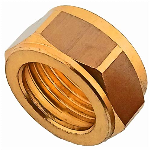 MegaHaustechnik Ersatzmutter für Schraubfitting Klemmringverschraubung aus Messing für Kupferrohr Außendurchmesser 18mm Ersatzteil