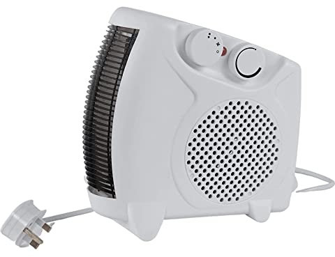 Aspect Electric Heater, Thermo Fan Heater with 2000W Power 2 Heat Settings, Fan Setting, Safety Features & Vertical Design, Heat Protection, Thermostat, Lightweight & Portable for Home & Office