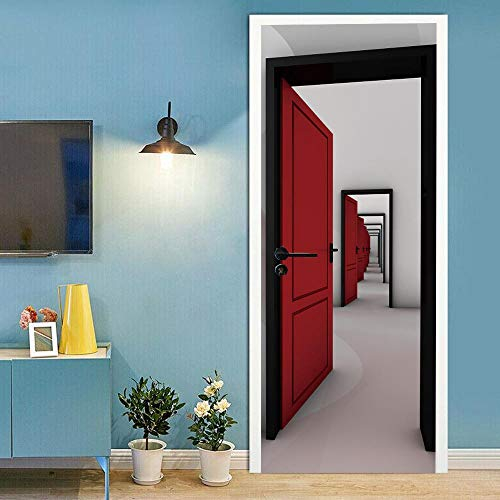VIRANDA 3D Türtapete Selbstklebend TürPoster - Türansicht - Türaufkleber Wasserfest Türfolie für Schlafzimmer Gang Tür verschönern deko 86x200cm