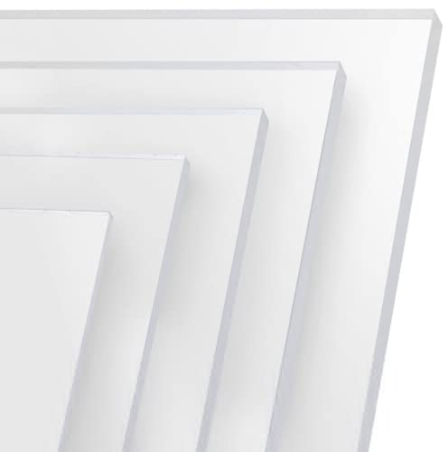 FRAMO Acrylglas Platte 63x112 cm Zuschnitt nach Maß | 4 mm starke hochtransparente Acrylglasplatte, burchfest, UV-beständig in Ihrem Wunschmaß | Acrylglasscheibe beidseitig mit Schutzfolie
