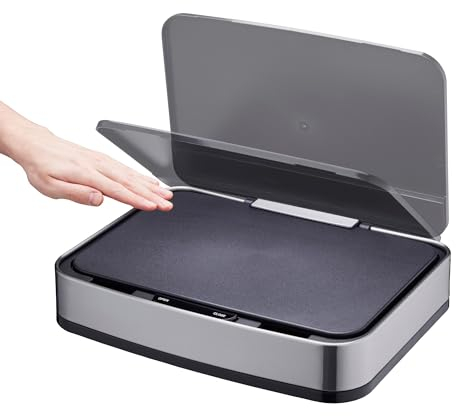 Cooks Professional Replacement Sensor Lid for 75L Recycling Bin | LID ONLY | Battery Powered | Silver/Black