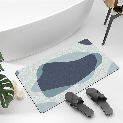 Heeboode Badematte Rutschfester Badezimmerteppich Groß, Super Absorbierende Bodenmatte, Schnell Trocknend Badematten, Badteppich rutschfest Badematte Badvorleger Badezimmermatte Minimalist, 120x180cm