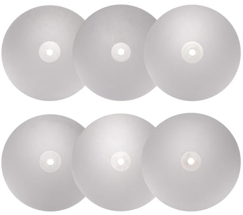 QUARKZMAN Flache Runde Scheibe Set 6 x 1/2 Laube Abrasives Rad Läppen | 1000/1200/1500/2000/2500/3000 Grit, für Mahlen Schleifen Keramik Glas Steinen