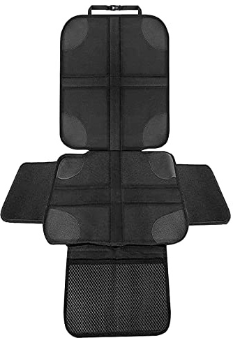 Kindersitzunterlage, der Beste Schutz für Leder- und Stoffsitze, ISOFIX geeignete Unterlage, Sitzschoner zum Schutz Ihrer Autositze geeignet für alle Kindersitze (140 x 48cm)