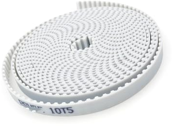 Geeyu offener Zahnriemen T5 offener Synchronriemen, Breite 6/10/15/16/20/25/30 mm, Polyurethan-Stahl, PU, ​​T5 offener Zahnriemen, 3D-Drucker (Size : 4Meters, Color : 6mm)