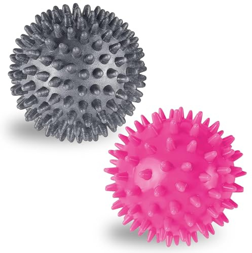 2er Set Massageball,Noppenbälle in verschiedenen Größen ball mit Noppen,für Rücken, Beine, Füße & Hände Muskelmassage