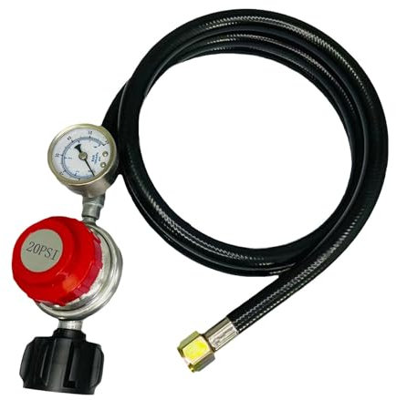 Manguera de propano de alta presión de 4 pies para cocina segura al aire libre regulador de gas propano herramienta quemador de propano accesorios de cocina