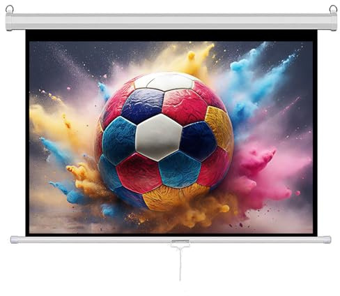 INMOZATA Leinwand Beamer Rollo 100 Zoll/ 234x163cm, 16:9 Projektor Leinwand