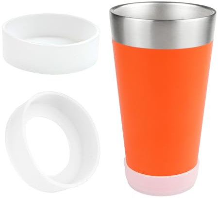 Silicone Boot for Stanley 16oz Beer Pint Glass, 2 Pack Cup Bottom Sleeve Compatible with Stanley Tumbler, Anti-Impact BPA Free