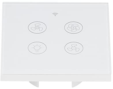 Interruptor de Luz del Ventilador WiFi de Control de Voz Inteligente, Temporizador de Control Remoto Encendido/apagado, 100‑250V, RF de Soporte, Administrar Todas las Luces en