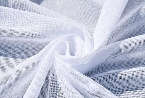 Ungebleichtes Baumwoll-Musselintuch – Ultrafeines Käsetuch für Butter, Kochen, Backen und selbstgemachtes Sieb – Weich, strapazierfähig, Weiß, 90 x 500 cm (White Unbleached Cotton Muslin Cloth)